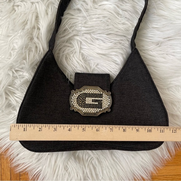 GUESS Y2K vintage shoulder bag with rhinestone logo - Picture 7 of 8